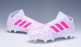Adidas Nemeziz 18+ FG White Pink no Lace - StarStadium