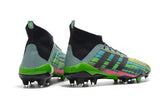 Adidas Predator 18.1 FG Soccer Cleats Black Green Blue Yellow Colorful - StarStadium