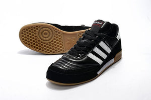 Adidas MUNDIAL GOAL INDOOR IC Indoor Flat Soccer Shoes Black/White/Coffee