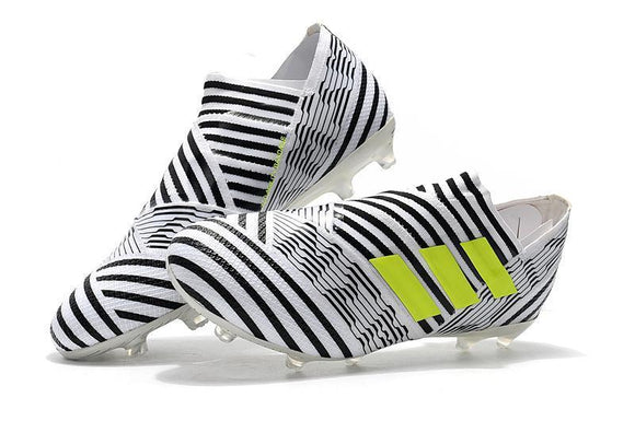 Adidas New Nemeziz Agility FG TPU Cleats White/Black/Green