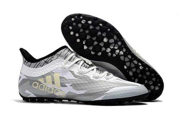 Adidas Weave TANGO Series TF Small Grass Spike Soccer Shoes White/Gray/Black