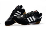 Adidas MUNDIAL GOAL INDOOR IC Indoor Flat Soccer Shoes Black/White/Coffee