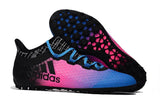 Adidas Weave TANGO Series TF Small Grass Spike Soccer Shoes Blue/Pink/Black