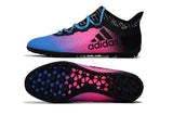 Adidas Weave TANGO Series TF Small Grass Spike Soccer Shoes Blue/Pink/Black