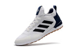 Adidas ACE TF Soccer Shoes White/Black/Blue/Coffee