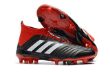 Adidas Predator 18.1 FG Soccer Cleats Core Black White Red - StarStadium