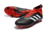 Adidas Predator 18.1 FG Soccer Cleats Core Black White Red - StarStadium