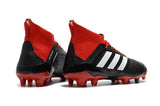 Adidas Predator 18.1 FG Soccer Cleats Core Black White Red - StarStadium