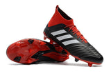 Adidas Predator 18.1 FG Soccer Cleats Core Black White Red - StarStadium