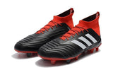 Adidas Predator 18.1 FG Soccer Cleats Core Black White Red - StarStadium