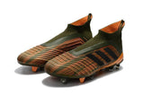 Adidas Predator 18+ FG Soccer Cleats Gold Army Green Black - StarStadium