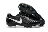 Nike Flyknit Tiempo Legend FG Cleats Black/White