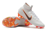 Nike Mercurial Superfly VI 360 Elite FG Soccer Cleats White Black - StarStadium