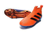 Adidas ACE 16+ Purecontrol FG/AG Soccer Cleats Dark Blue Orange Black - StarStadium