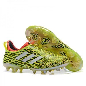 Adidas Glitch Skin 17 FG Soccer Shoes Fluorescent Green White Red - StarStadium