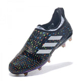 Adidas Glitch Skin 17 FG Soccer Shoes Core Black Solar Red White - StarStadium