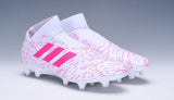 Adidas Nemeziz 18+ FG White Pink no Lace - StarStadium