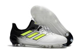 Adidas ACE 17.1 Leather FG Soccer Cleats Fluorescent Green White Black - StarStadium