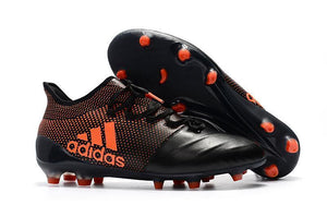 Adidas X Series Leather FG Cleats Black/Orange