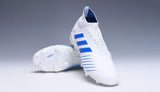 Adidas Predator 19.1 FG White Blue no Lace - StarStadium