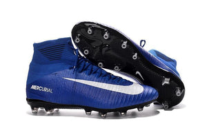 Nike Mercurial Superfly V AG Soccer Cleats Blue White - StarStadium