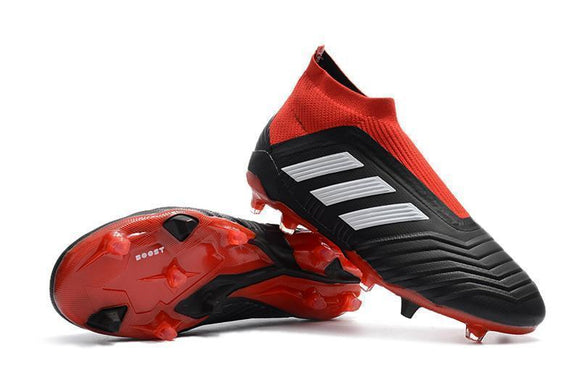 Adidas Predator 18+ FG Soccer Cleats Solar Red Core Black White - StarStadium