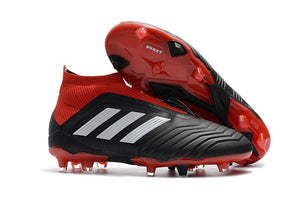 Adidas Predator 18+ FG Soccer Cleats Solar Red Core Black White - StarStadium