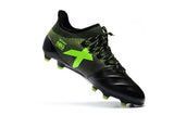 Adidas X Series Leather FG Cleats Black/Green