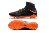 Nike Hypervenom Phantom III DF FG Soccer Cleats Black Orange - StarStadium