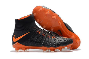 Nike Hypervenom Phantom III DF FG Soccer Cleats Black Orange - StarStadium