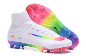 Nike Mercurial Superfly V FG Soccer Cleats True White Colourful - StarStadium