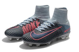 Nike Mercurial Superfly V FG Soccer Cleats Black Grey Chrome - StarStadium