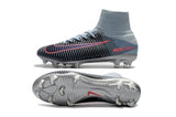 Nike Mercurial Superfly V FG Soccer Cleats Black Grey Chrome - StarStadium