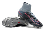 Nike Mercurial Superfly V FG Soccer Cleats Black Grey Chrome - StarStadium