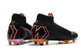 Nike Mercurial Superfly VI 360 Elite FG Soccer Cleats Black Orange - StarStadium