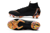 Nike Mercurial Superfly VI 360 Elite FG Soccer Cleats Black Orange - StarStadium