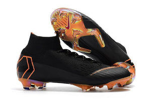 Nike Mercurial Superfly VI 360 Elite FG Soccer Cleats Black Orange - StarStadium