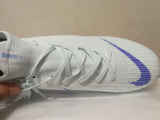 Nike Mercurial Superfly VI Academy MG Cleat White Blue High Cut - StarStadium