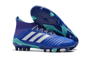 Adidas Predator 18.1 FG Soccer Cleats Purple Blue White turquoise - StarStadium