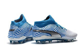 PUMA ONE 18.1 FG Soccer Cleats Blue White Silver