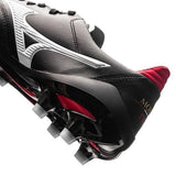 Mizuno Morelia Neo II FG Soccer Cleats Black White Red - StarStadium