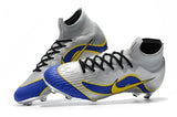 NIKE Mercurial Superfly VI 360 Elite FG Silver Blue Yellow Lining - StarStadium