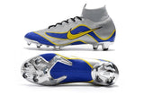 NIKE Mercurial Superfly VI 360 Elite FG Silver Blue Yellow Lining - StarStadium