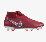 Nike Phantom Vision Elite DF FG Soccer Cleats Maroon Silver Black - StarStadium