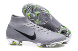 Nike Mercurial Superfly VI Elite FG Silver Black High Cut - StarStadium