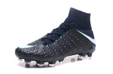 Nike Hypervenom Phantom III DF FG Soccer Cleats Black White - StarStadium