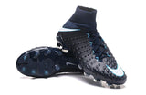 Nike Hypervenom Phantom III DF FG Soccer Cleats Black White - StarStadium