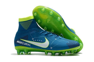 Nike Mercurial Superfly V Neymar AG Soccer Cleats Blue White Volt - StarStadium