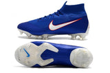 NIKE Mercurial Superfly VI 360 Elite FG Blue White Orange Lining - StarStadium