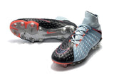 Nike Hypervenom Phantom III DF FG Soccer Cleats Black Pink Army Blue - StarStadium